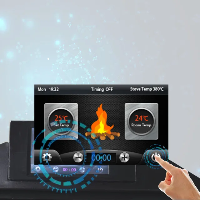 Slow Combustion High-output Hydro Pellet Stove With Water Jacket