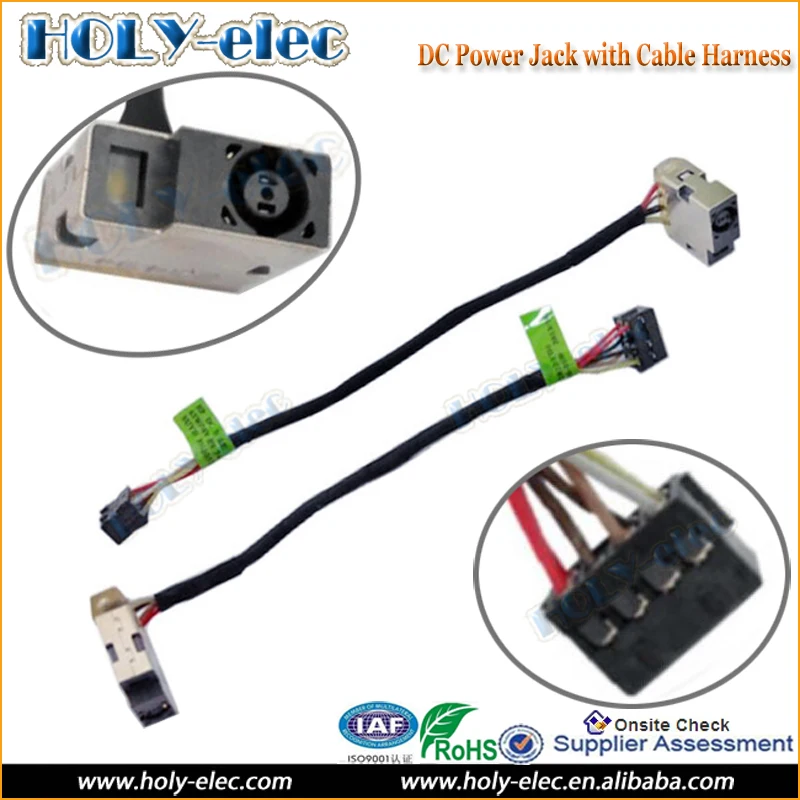 Laptop Dc Power Jack Socket Connector Wire Cable For Hp P/n:742822 