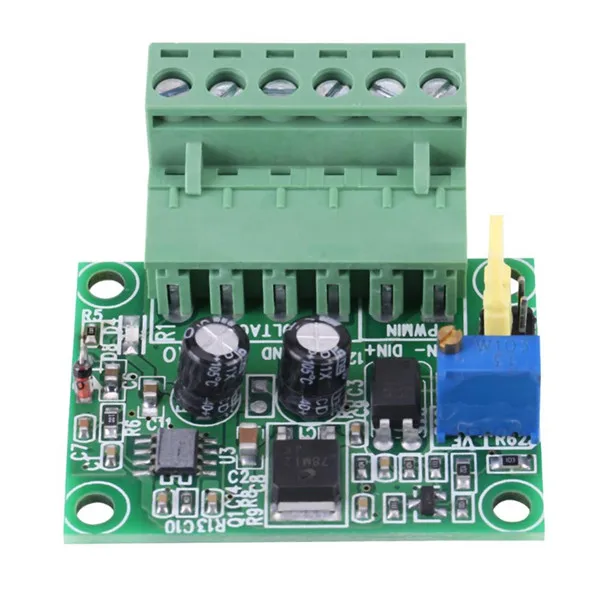 Convertisseur facile /à c/âbler et pratique /à utiliser 1-3KHZ 0-10V PWM Signal to Voltage Converter Module Carte analogique num/érique