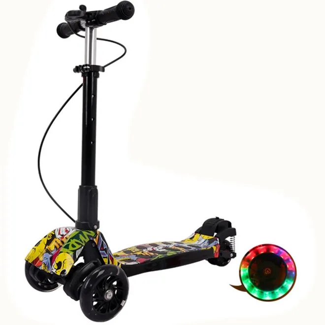 flashing wheel scooter for kids 2018 new design popular style