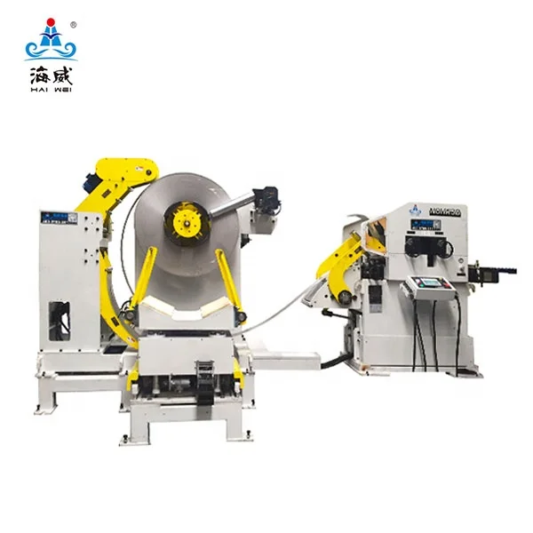 HAIWEI Decoiler and Straightener and Servo Feeder 3 in 1 Machine for Power Press Machine