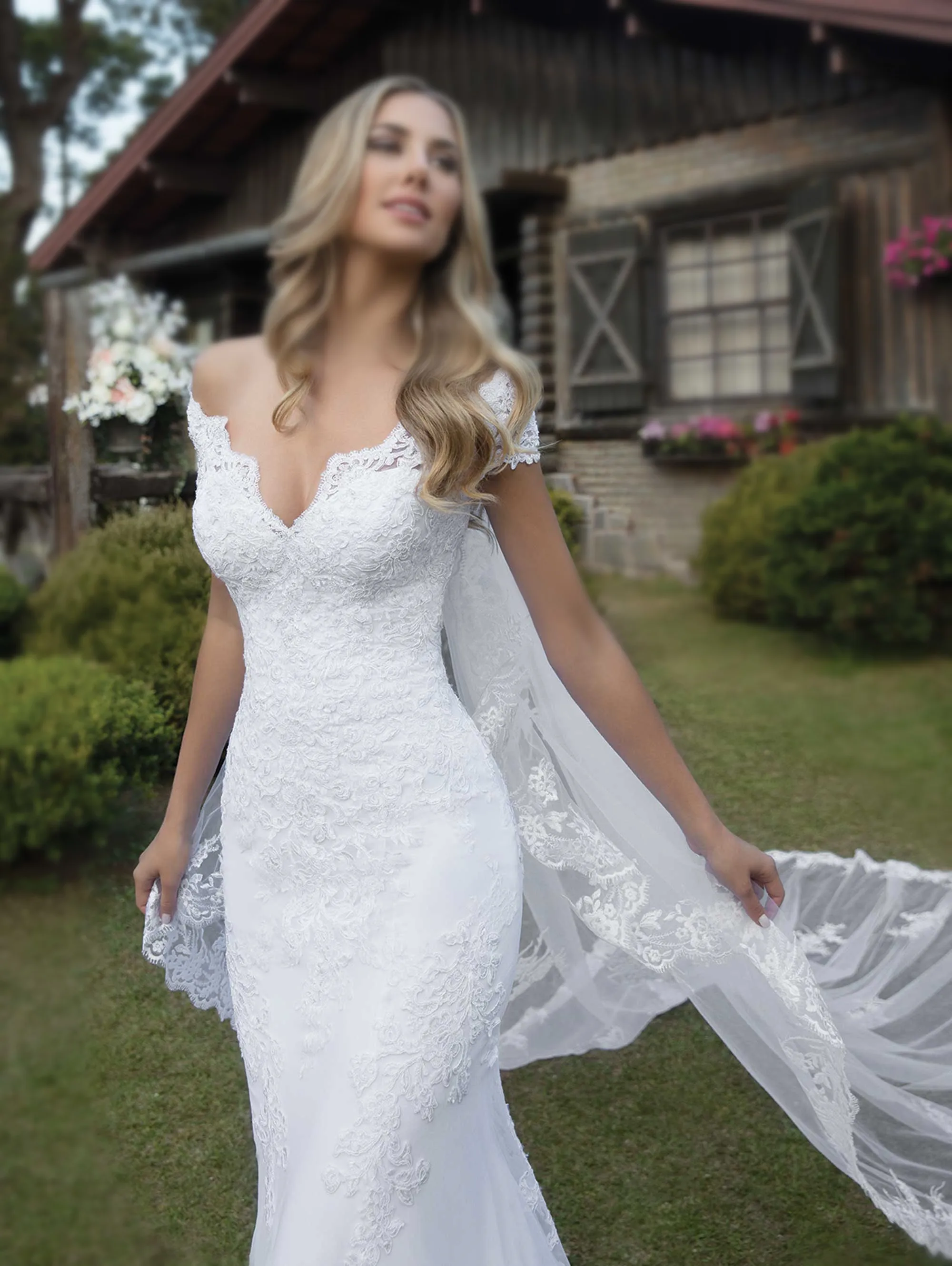 african beach wedding dress Rustic Mermaid Lace Ivory Wedding Dresses Illusion Neckline Beach Wedd   Musebridals