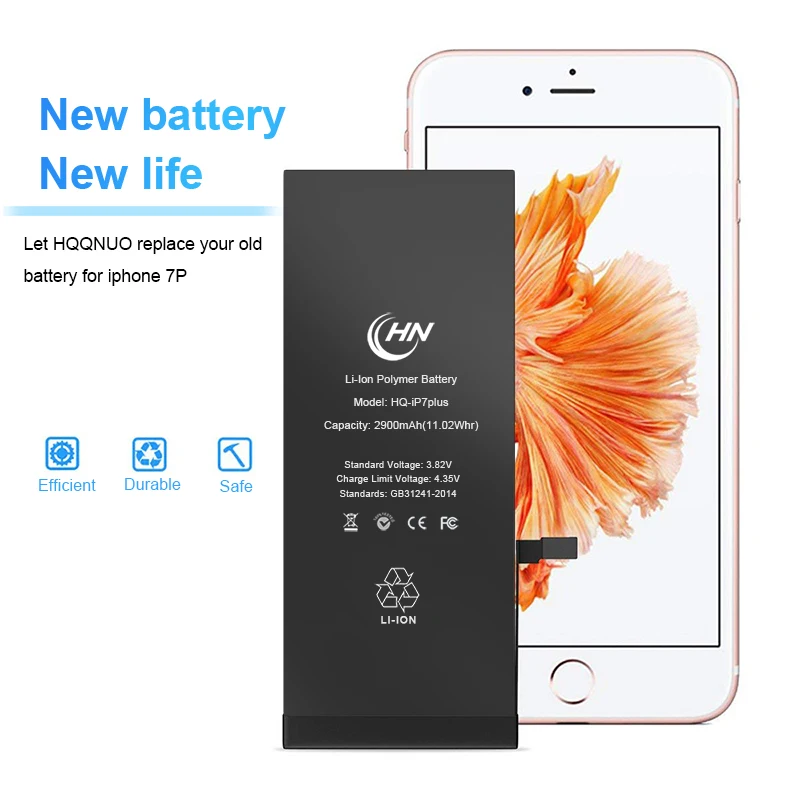 Batterie Apple 1960mAh 3.8V modèle 616-00255 pour Apple iPhone 7 - Français