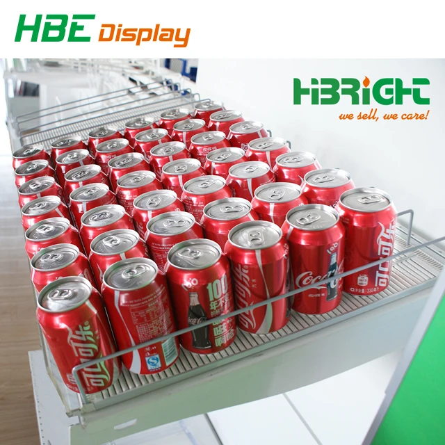 Adjustable Acrylic Merchandiser Shelf Pusher for Supermarket Gondolas