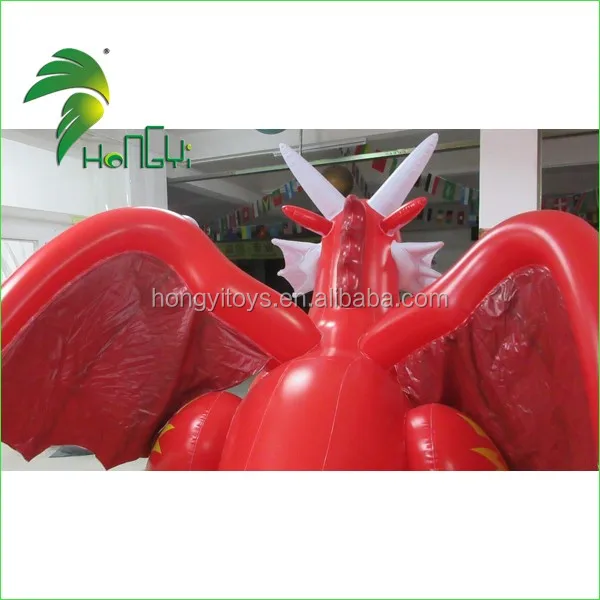 Индивидуальный мультяшный Тип надувной дракон пламени для
