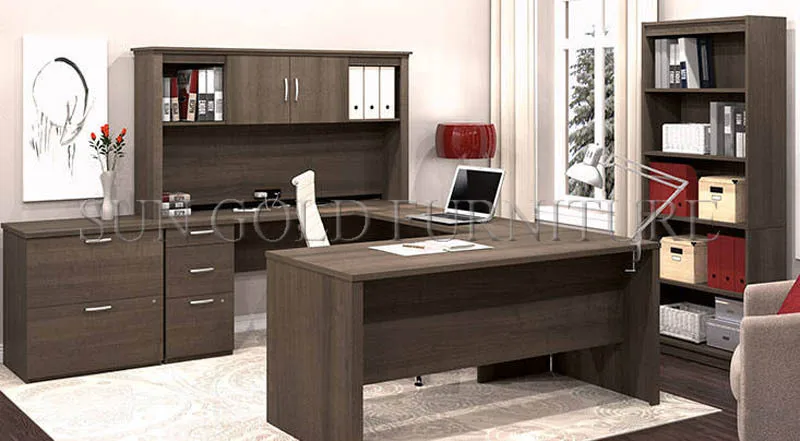 2022 Executive Corner Desk U Shape High Quality Wooden Office Table
