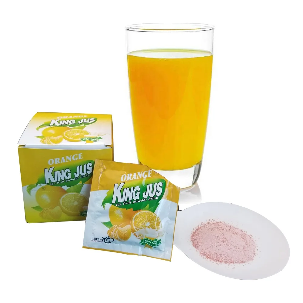 The Taste Similar the Fresh Fruits Instant Orange mango Pineapple Strawberry Fruit Flavored Drink Powder Factory