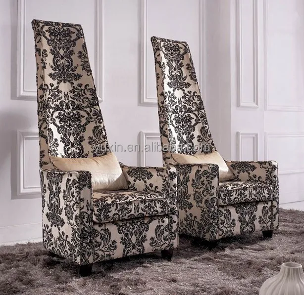 Customized Logo Modern Fabric Coffee Chair High Back Leisure for Hotel Bedroom Living Room Bar Chair