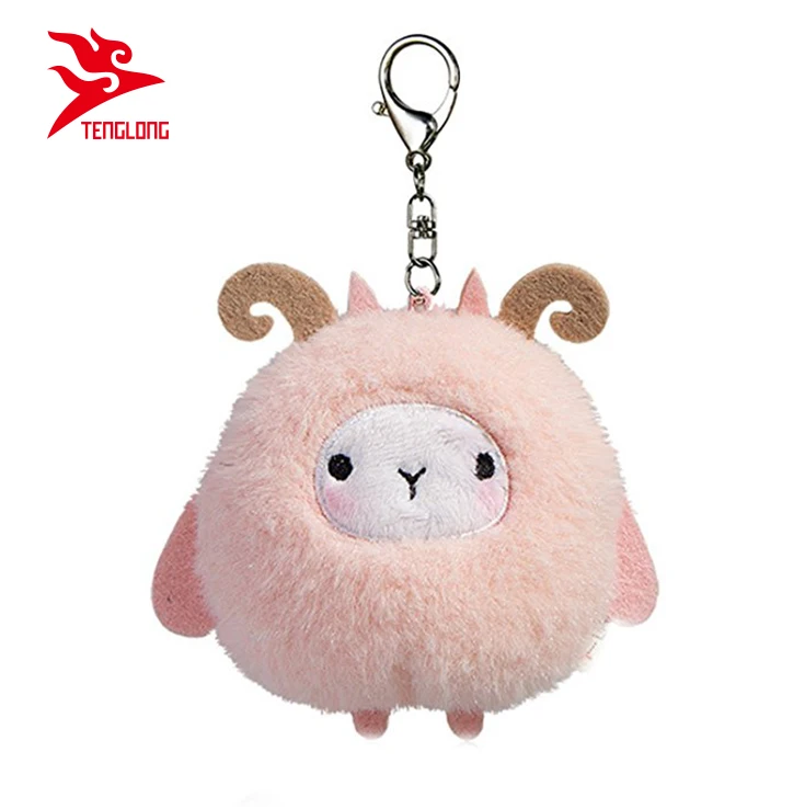 Tùy Chỉnh 10 Cm Nhồi Bông Hồng Động Vật Cừu Plush Keychain - Buy Plush  Keychain,Plush Toy Keychain,Tuỳ Plush Keychain Product on 