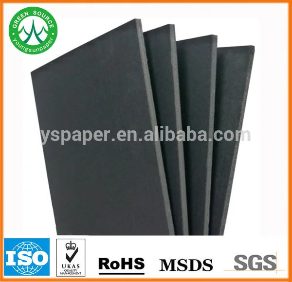 ламинированная бумага гладкая поверхность черной бумагой цвета