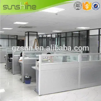 New Model Office Workstation Aluminum Soundproof Partition Customized Acrylic Office Partitions