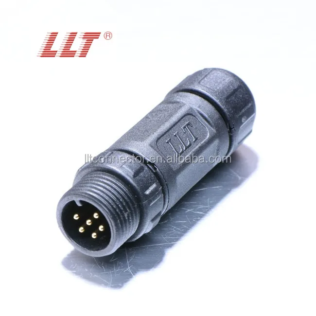 LLT M12 6 Pin Male Female Waterproof Electrical Connector