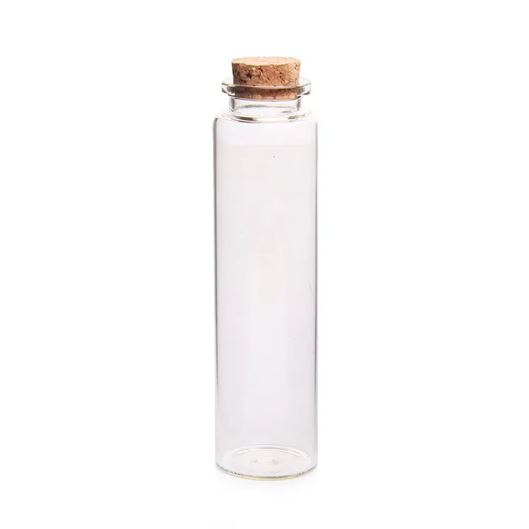 slim clear bead containers glass bottles