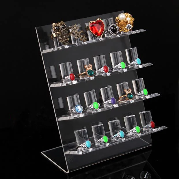 Details about   FINGER DISPLAY BLACK ACRYLIC JEWELRY RING DISPLAY SHOWCASE STAND RACK HOLDER 