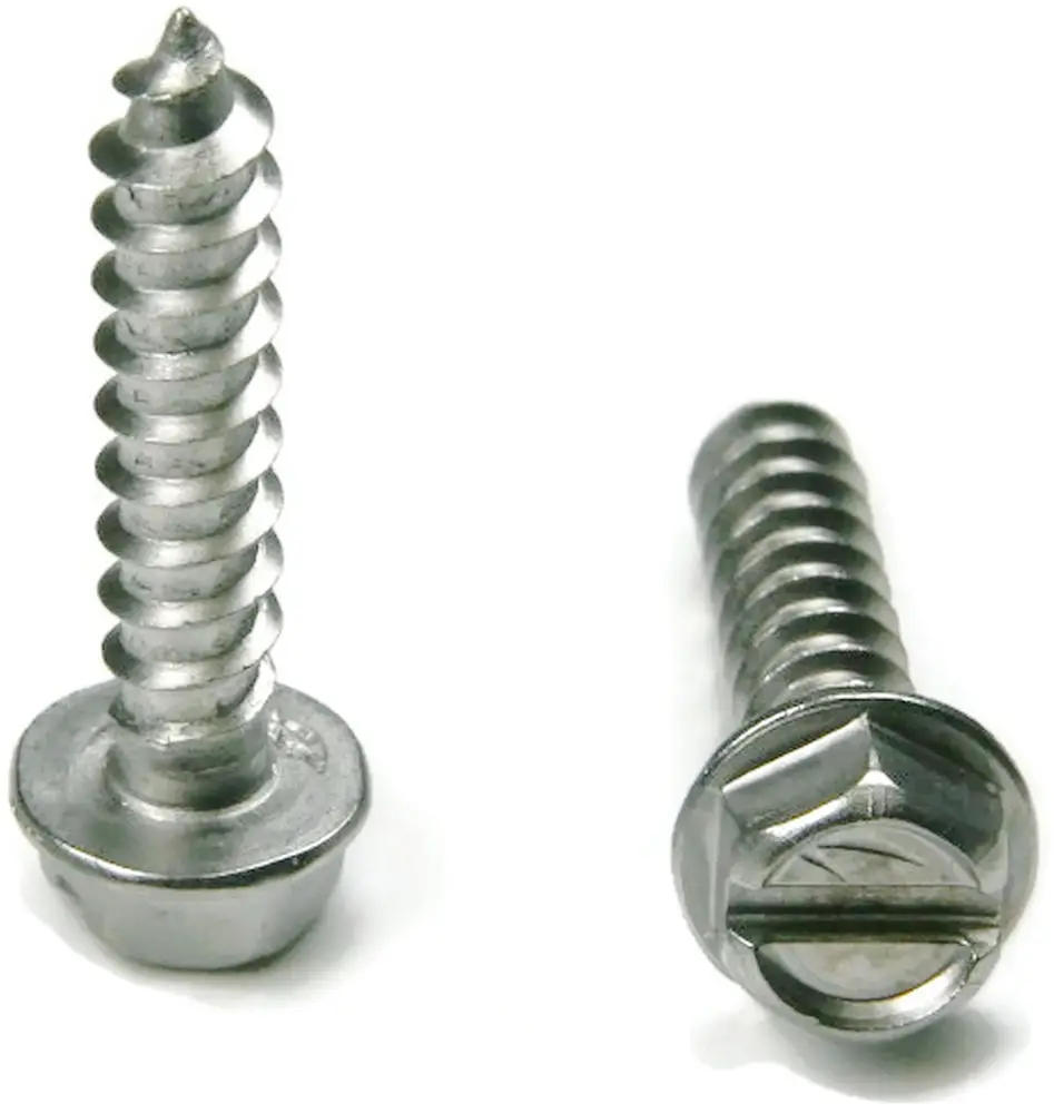 slotted hex head self tapping screw