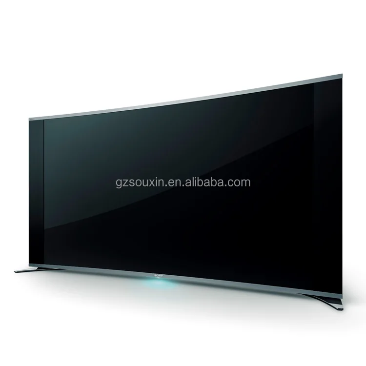 China Borderless Frame Led Curved Tv 35 65 100 Inch