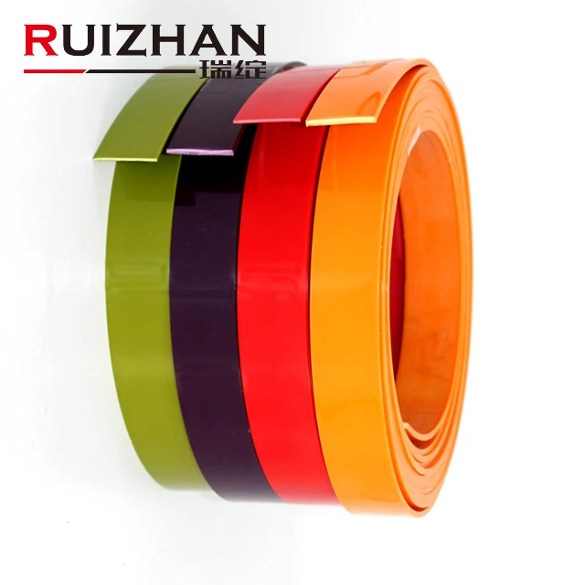 Ruizhan 0,4 мм-2 мм Толщина ПВХ декоративная пластиковая настольная деревянная мебель кромка облицовочная отделочная лента для шкафа
