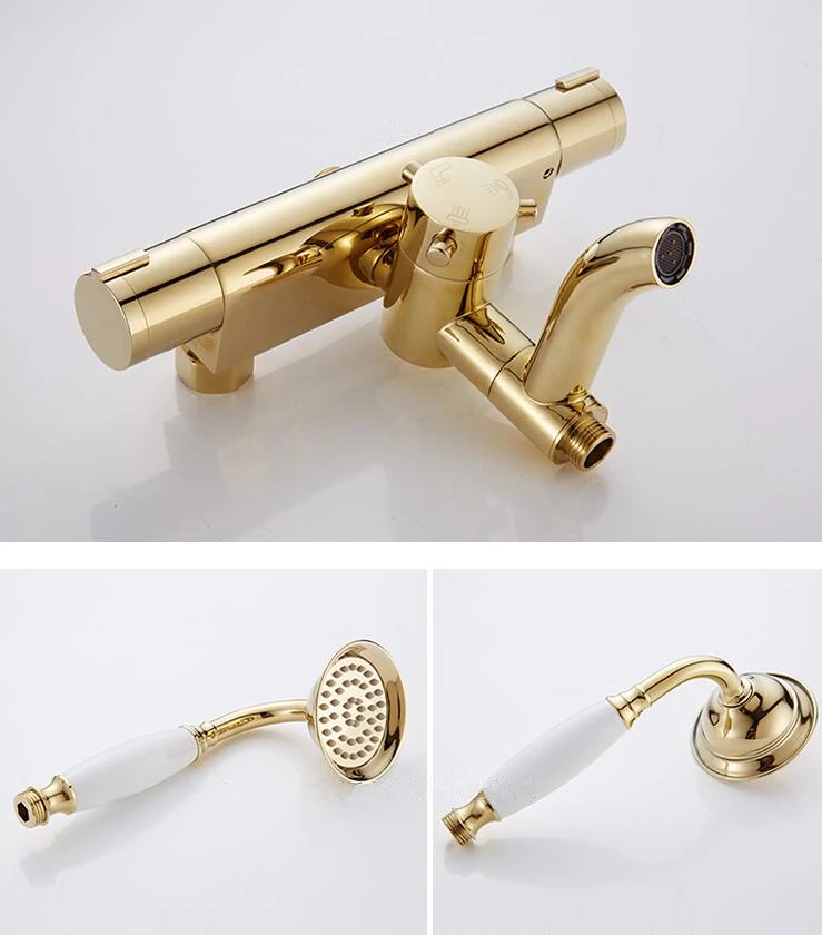 Koperen Antieke Handdouche – Retro Handheld Douchekop Voor Badkamer