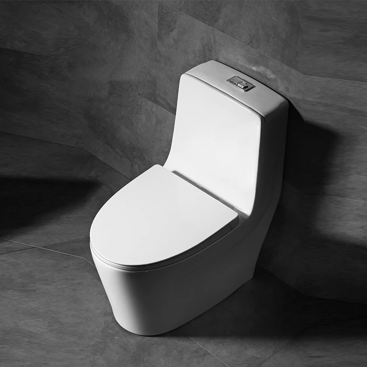 White Washdown One Piece Western Style Human Toilet Closestool