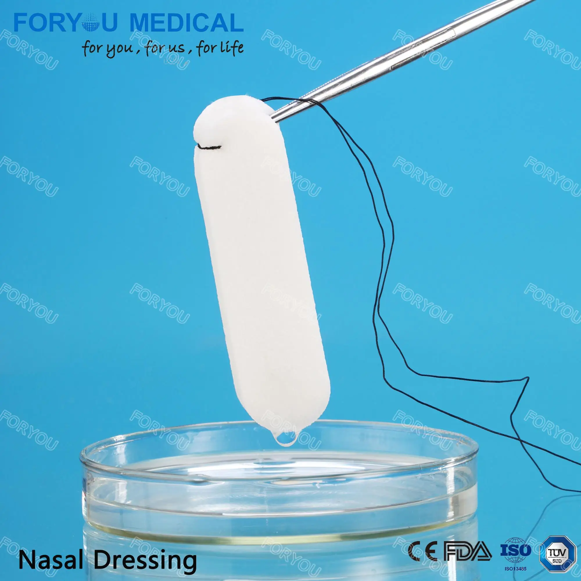 SUNTOUCH Disposable PVA Nasal Dressing in Medical Grade Use for Medical Hemostatic Nasal Bleeding Medical Pva Sponge Pva Tampon
