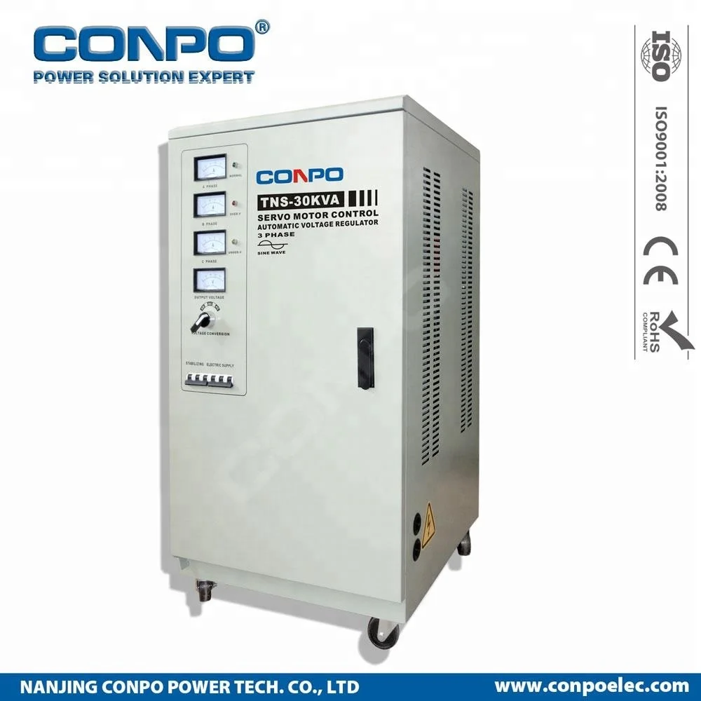 TNS-60KVA трехфазный Серводвигатель-Тип Автоматический регулятор напряжения переменного тока стабилизатор AVR камеры de voltaje
