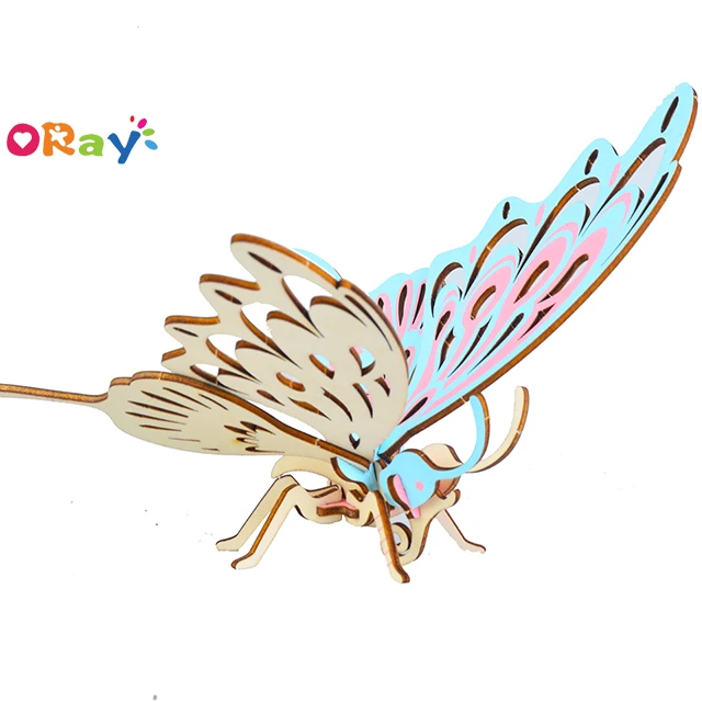 Download Oray Butterfly Family 3d Wooden Puzzle For Souvenirs Wooden Jiasaw Laser Cutting For Kids Brain Teaser Buy Mini 3d Wooden Jiasaw Laser Cutting For Kids Brain Teaser New Collection Butterfly Wooden Assebly