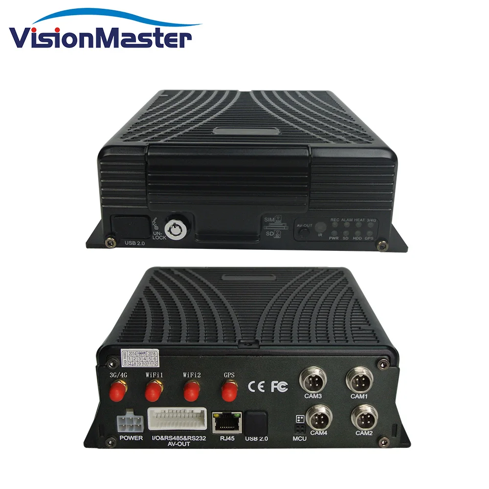 4 Ch H.264 Network Digital Hard Disk Car Video NVR Taxi GPS 3G