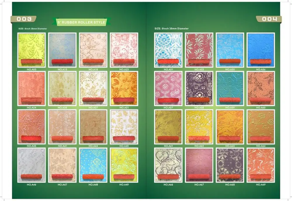 Decorative Paint Roller Rubber Roller Cover Paint Tool Great Pattern Paint Roller