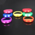 LED Flashing Wristband Wrist Band Sound Control Activated Glow Bracelet for Party Clubs