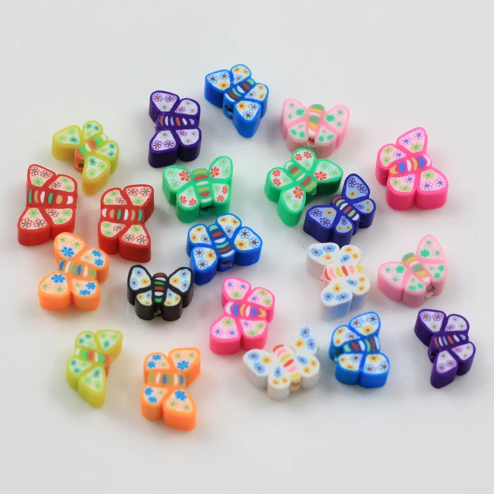 10mm Round Mixed Polymer Clay Beads 🌈 – RainbowShop for Craft