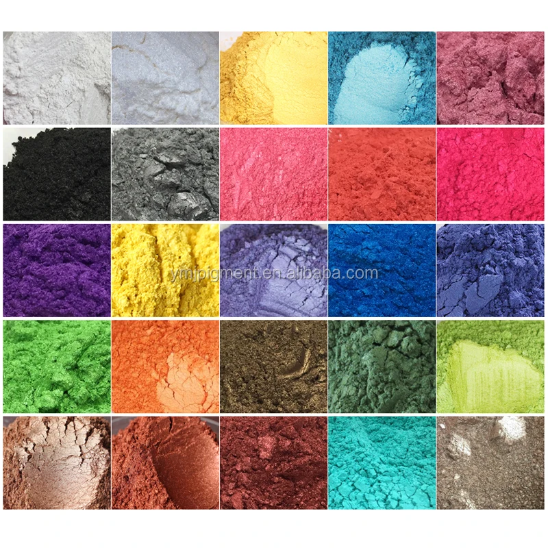 Bulk 64 Colors Glitter Pearl Pigment Metallic Color Mica Powder For ...