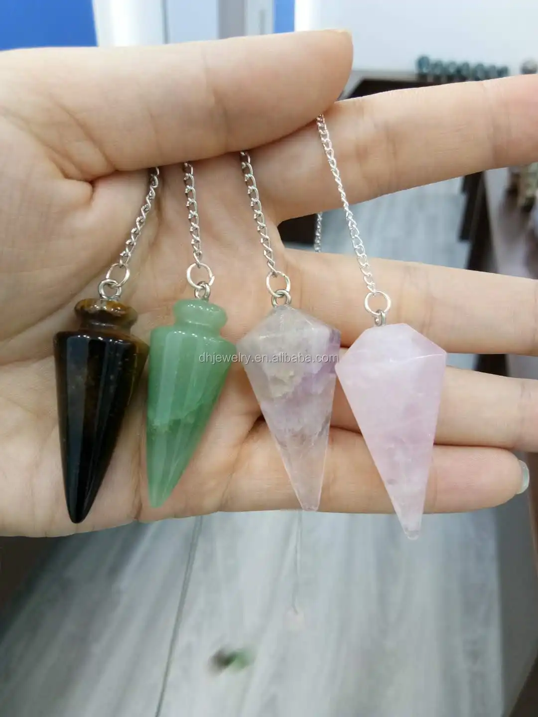 
Шестиугольная пирамида, натуральный камень, исцеляющий кристалл, амулет рейки, подвеска в виде конуса 