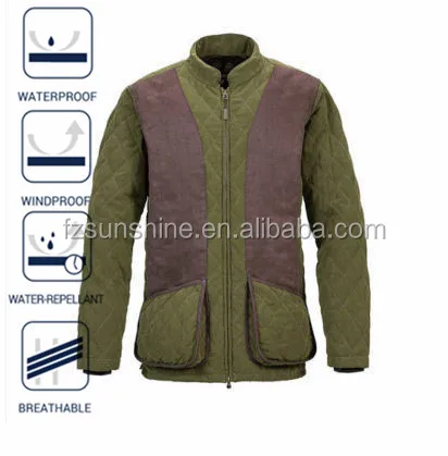 quilted shooting jacket