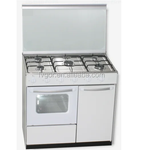 Blanco Color De Cocina Horno De Gas Con 5 Quemador De Gas Fabricante  Profesional - Buy Cocina A Gas De 4 Quemadores,Horno De Gas Doméstico,Horno  Independiente De Gas De Horno Product on