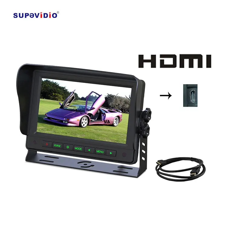 7 Inch Heavy Duty Monitor 2 3 Way Backup Vehicle Monitor for Truck Van Bus Caravan China Wholesale 1080p Vehicle Dvr Digital