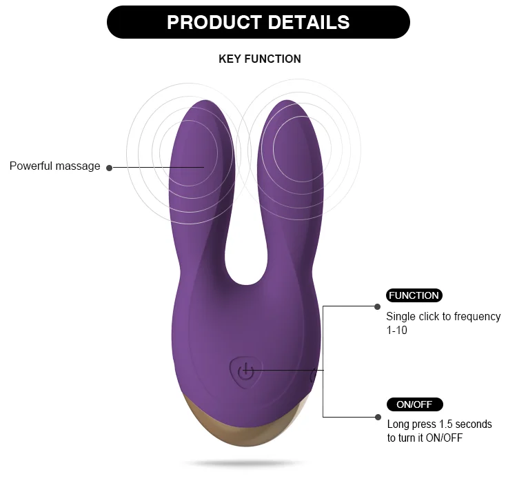 Spielwaren Whosale erwachsener Silikon Clit-Kaninchen-Vibrator für Mode-Frauen