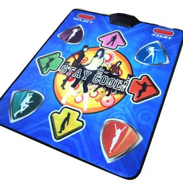 Tapis De Danse Double Joueur – Plusieurs Niveaux, Musique, Polyester, 105x89 Cm, Piles AA, Jeu Interactif Enfant