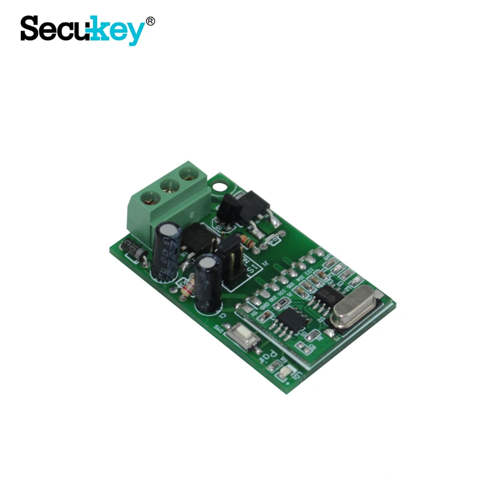 433MHz Rolling Code Wireless Exit Button With Dry Contact Receiver
