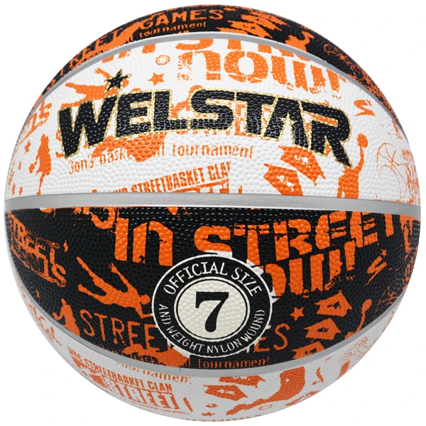 2023 Custom Promotional Bulk Rubber Basketball Outdoor Indoor Size 5 Customize Your Own Ball
