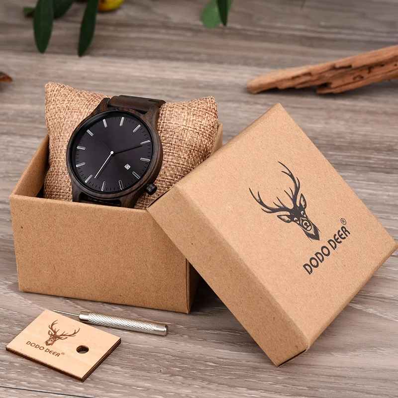 2020 reloj de pulsera de madera personalizado de moda OEM hecho a