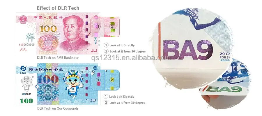 High-Level Antifake Heat-Sensitive Color-Changing Temperature Label Sticker Patent Tech for Chemical Petrol Industries Wig Use
