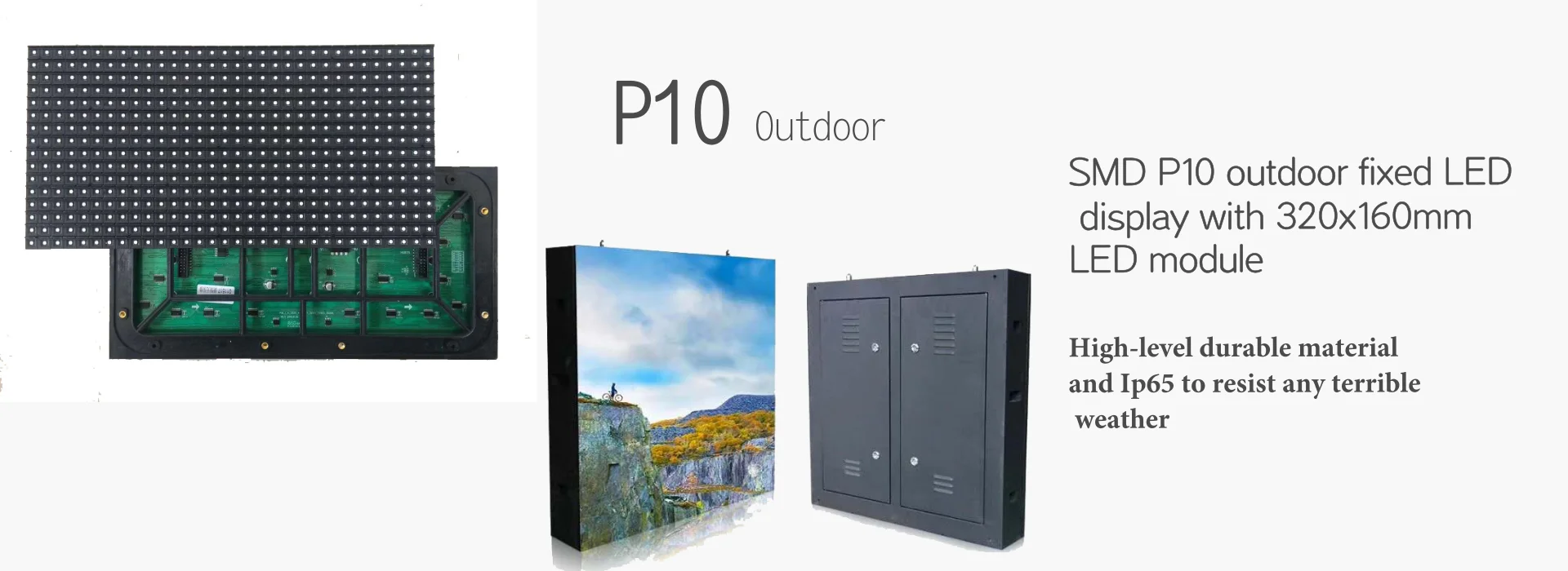 RGB 320*160 LEDモジュールマトリックスP10ディスプレイパネル【5V】