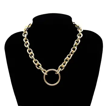 Fashion jewellery 2019 vintage metal chain wholesale custom high quality women choker necklace necklace chain