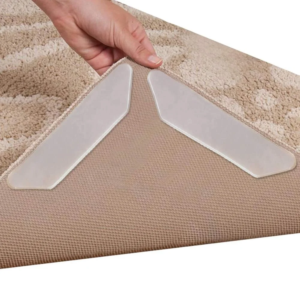 Rug Grip Cinta de agarre para alfombras de área y corredores, cinta  antideslizante para alfombras que funciona en alfombras, azulejos y suelos  de