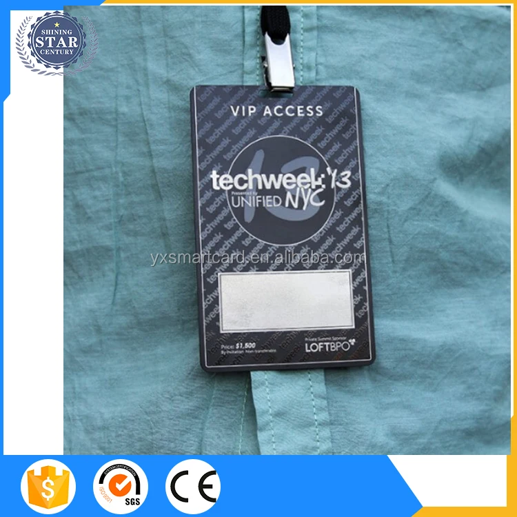 Custom Event Party Use Vip Passes Lanyard with Metal Card Holder