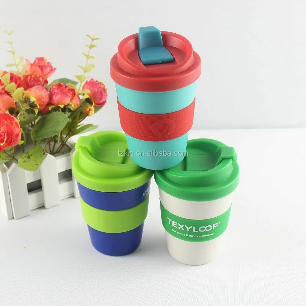 Plastic 8oz/250ml Coffee Cups Reusable Plastic Coffee Cup