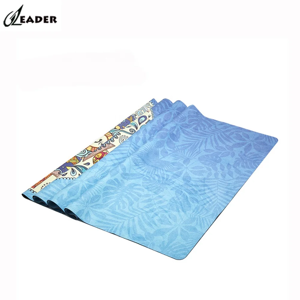 Suede Soft Textile Yoga Mat Beautiful Travel Yoga Mat  Foldable