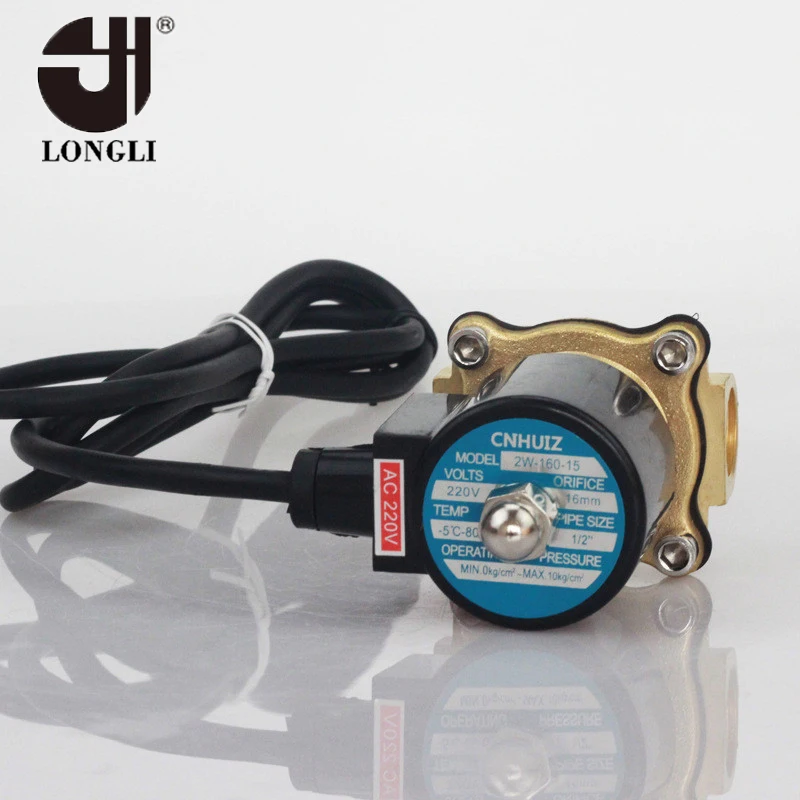 2 Вт-160-15 латунный Водонепроницаемый Электронный электромагнитный клапан для продажи