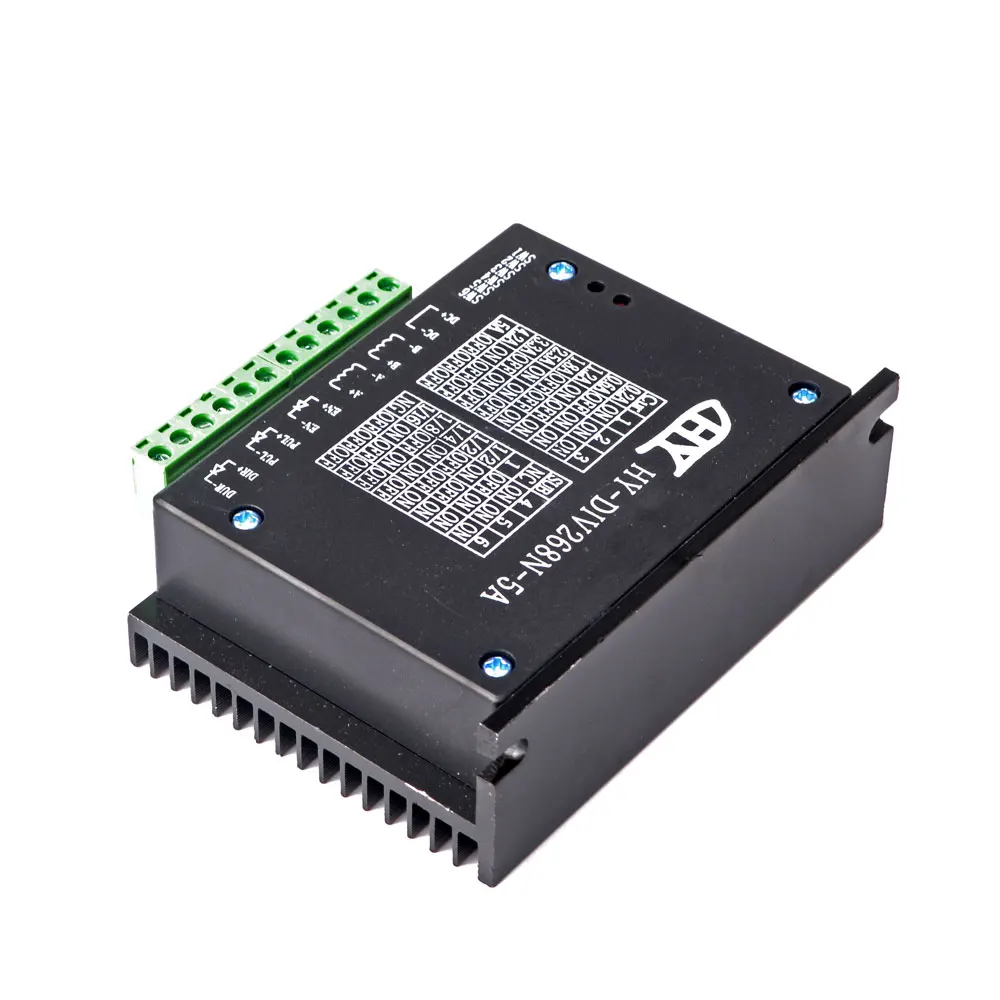 CNC tb6600 HY-DIV268N-5Aドライバー 2相ハイブリッドシングル軸 ステッピングモーター ドライバーコントローラー 10 HY-DIV268N-5A Subdivision-type Axis 2 Phase Hybrid Stepping Motor Drive  Using DC 12 ~ 48V for CNC Stepper Motor