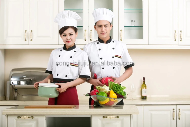 Custom Chef Uniform Restaurant Uniform Designs Executive Chef Shirt Wholesale Manufacturer Classic Work Uniform TWILL 100 Sets